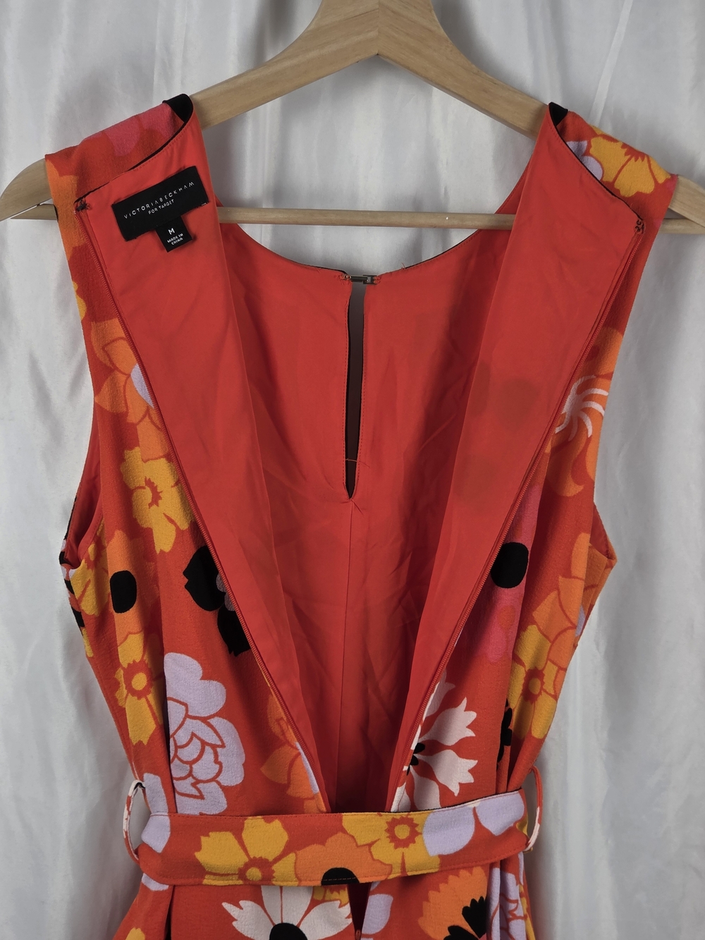 Victoria Beckham for Target Floral Sleeveless Romper Size Medium - Picture 2 of 16